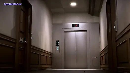 Asian Delivery Girl Double Penetrated In The Elevator - 3D Uncensored Japanese