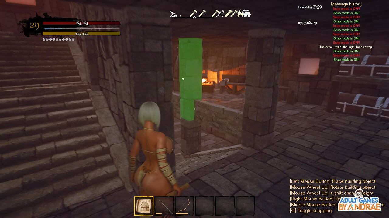 Ep9: Construction D’un Sous-sol Dans Notre Maison En Pierre (gameplay De Wicked Island)