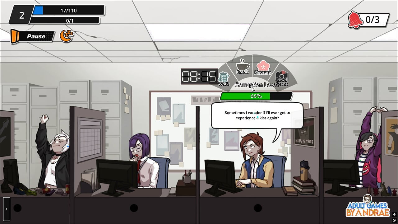 Femboy Ghost Gameplay Part 1 – Discreet Masturbation at Work