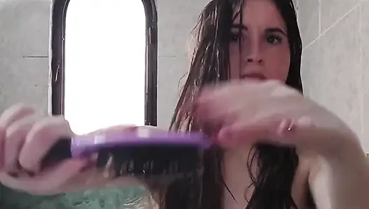 Meine Haare waschen, trocknen und bürsten