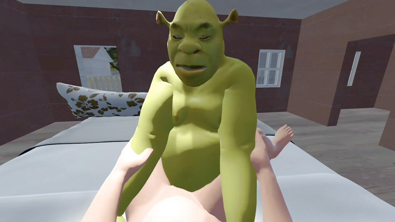 Naked Shrek fucked the fat girl l 3d animation