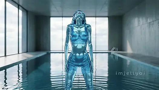 Aqua Jelly Drips Faster – ASMR Pool Fantasy