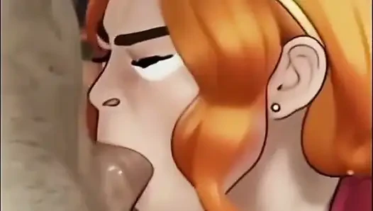 Blonde orange girl romance