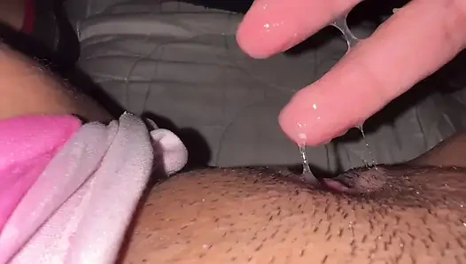 Don't look underneath. The sheets, hidden young girl with fingers, wet in orgasm, innocent and intense.