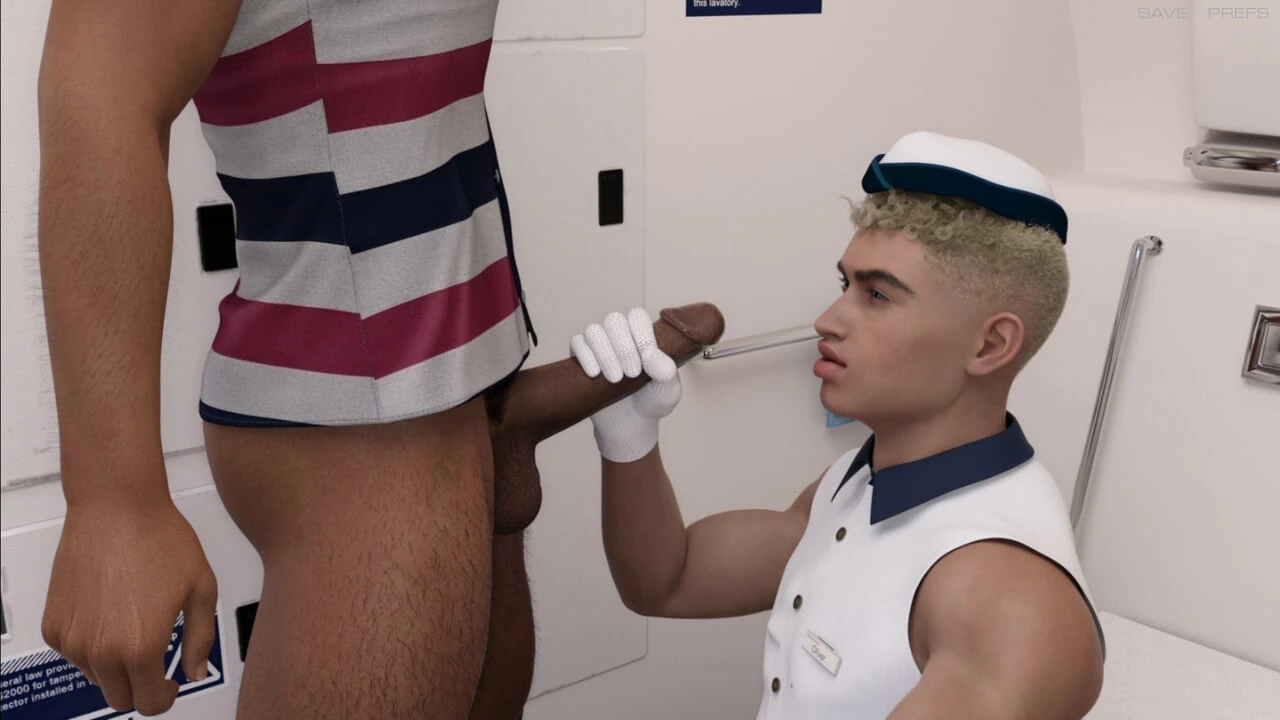 Oliver : The Femboy Gay Sex Slut in Aeroplane Lavatory