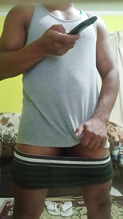 Watching a porn movie get very horny