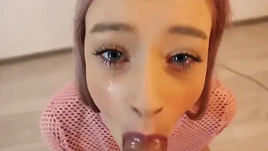 Crazy Blonde Suck Big Dick