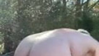 Fag James Leon pig in the woods