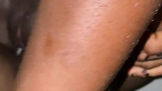 Selbstgedrehter bbc-creampie zweimal in enger, saftiger afrikanischer ebenholz, zierliche muschi pOV nass &schmutzig nahaufnahme