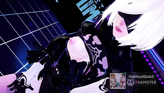 mmd r18 2B Chewy Nier Automata cosplay big ass want to fuck hard cheating queen fuck furry 3d hentai big dildo