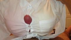 Male teen having some fun with busty blouse fuck