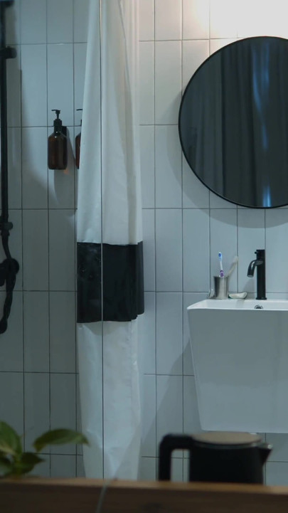 Thrilling moment from "Shower together. It's easier to clean face from cum"