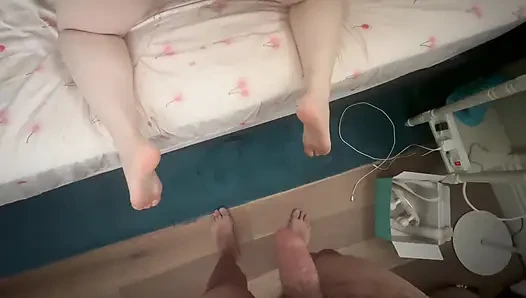 Büyük götlü Çinli iş arkadaşımla sabah seksi sonunda amının içine boşalıyorum