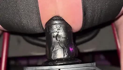 4K Up-Close Bouncy Sex Chair, riding my favorite BBC Toy!!