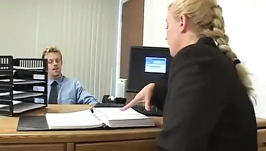 Pussy fucking masturbating in the office