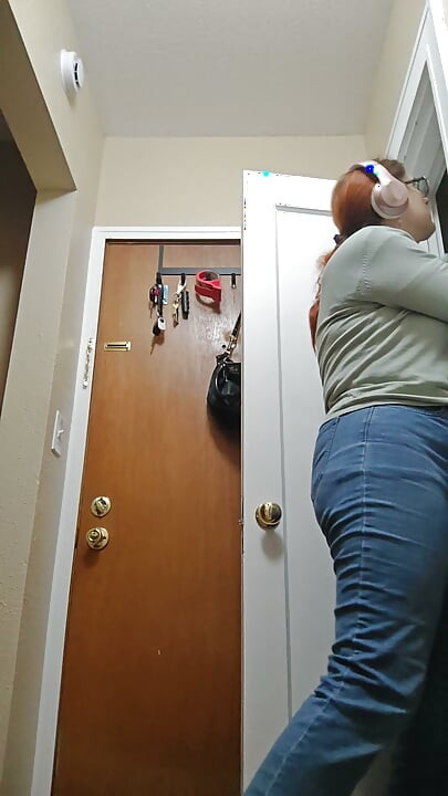 getting home and removing my clothes