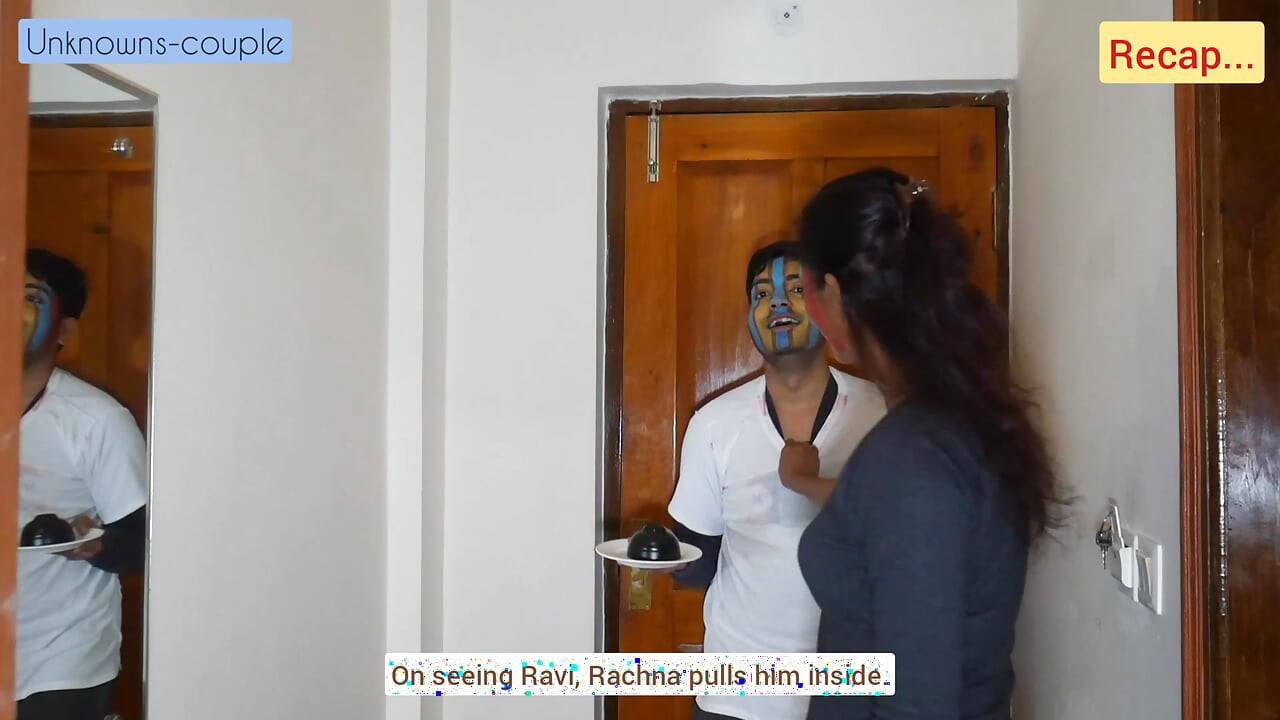 Desi Rachna กลายเป็นคาวเกิร์ลและขี่ควย Ravi