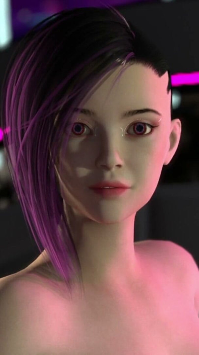 Welcome to vr Nexus 3 neon dreams with sexy girl. Cyperpunk style | Clip 1