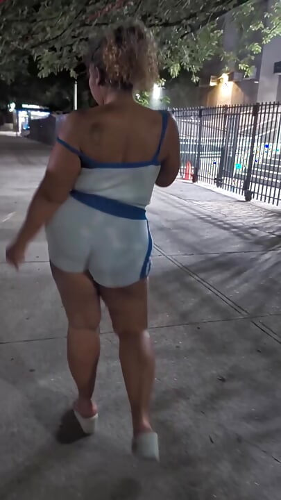 Bow Legged Walk Thick Legs Tease Natural Fat Ass Puerto Rican Boricua Mami