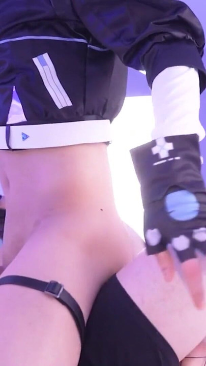 Key moment from "Honkai Silver Wolf Cosplay Fuck, Hentai Shemale Cosplayer, Asian Femboy trans 6"