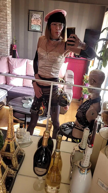 Donnerstag 4. September 25 Beige korsett, sexy strumpfhosen, Wedge Absätze vaneSsaBiTCHx pariSChienneTrvProd91