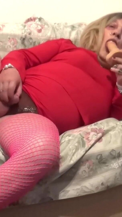 Iconic moment from "sissy in red slut forever fuckable whore"