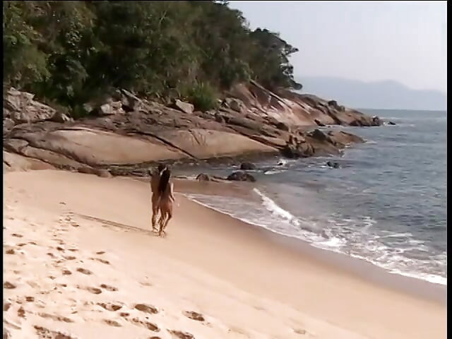 Latina hottie takes cock in the ass on the beach