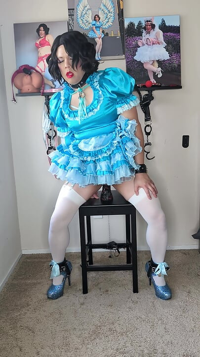 Sissy Candy Playing with Dildos Part 3