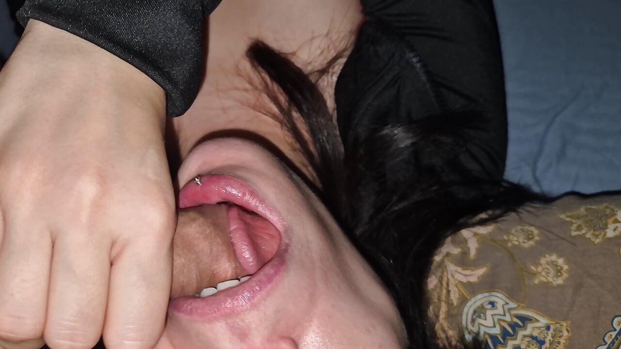 Rave girl screaming and moaning during orgasm. She's out of control