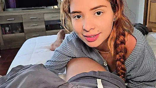 His Stepfather Keeps a Secret From His Stepdaughter in Exchange for an Intense Fuck. Amateur!!