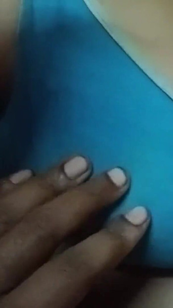 Spectacular moment from "Blue Bra and panties wearing aunty enjoying sex"