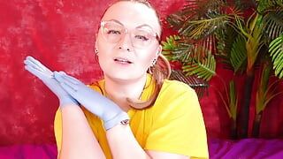 Asmr Video com Luvas Médicas de Nitrile (Arya Grander)