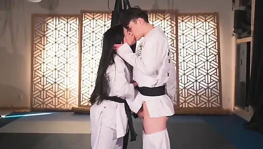 Megan Mistakes Begs for Her Karate Instructor to Fill Her up with Cum - Cobra Kai Porn Cosplay Parody