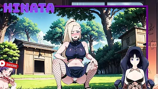 I watch INO netrenadr as he sweats, trembles and shows his underwear and his white panties become transparent with sweat.