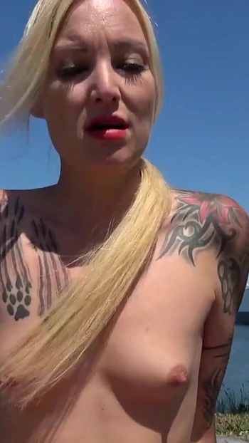 Key moment from "GERMAN BLONDE FUCKED BY ANDY-STAR IN ROTTERDAM HARBOR"