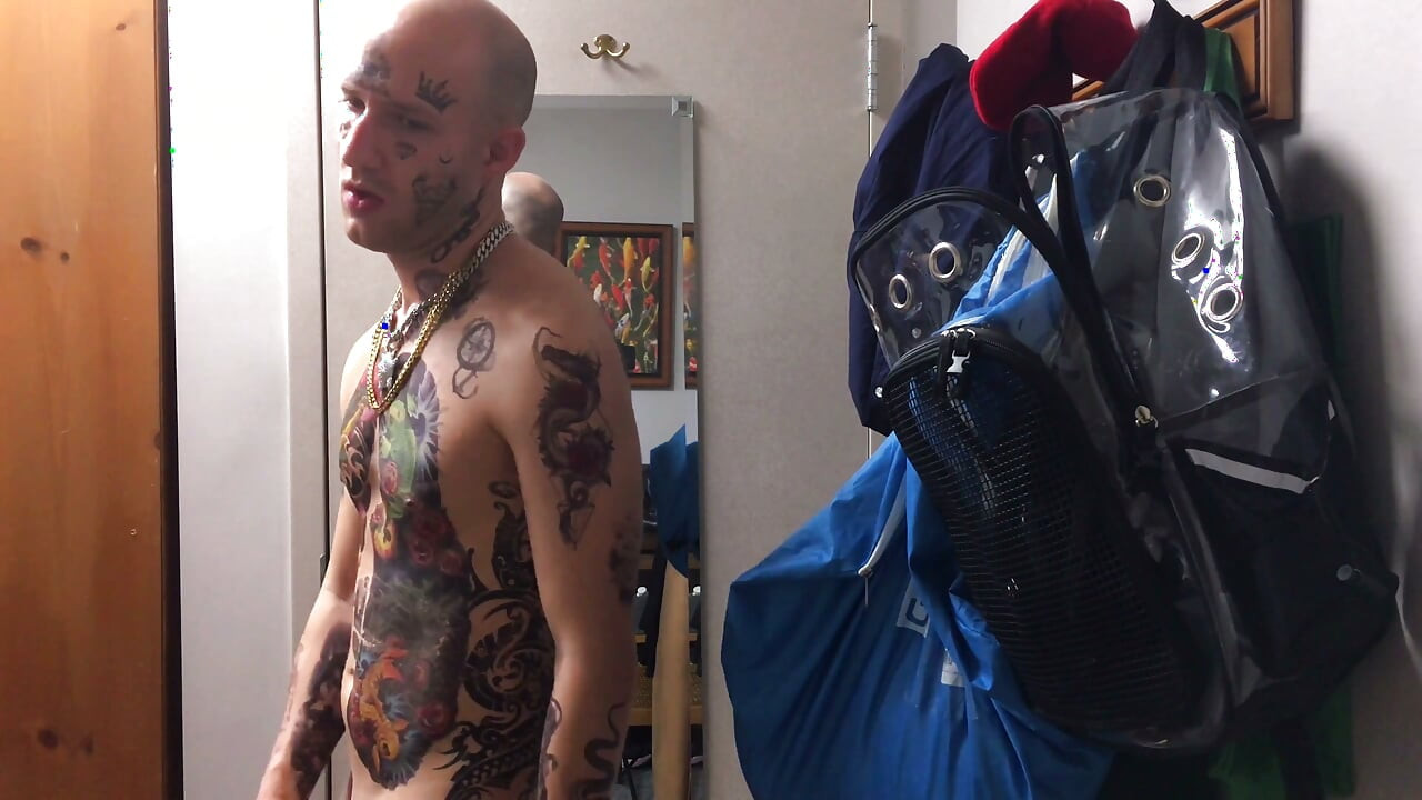 Face Tatted Masturbator