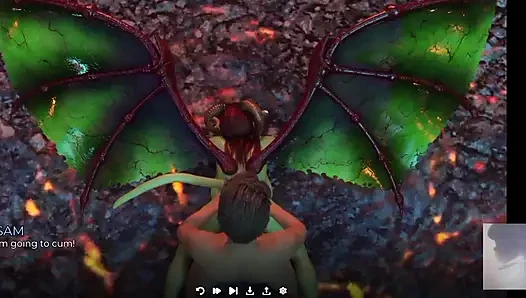 Aku dientot habis-habisan sama setan succubus! Aku nyepong kontolnya sampai crot di dalam pantatnya.