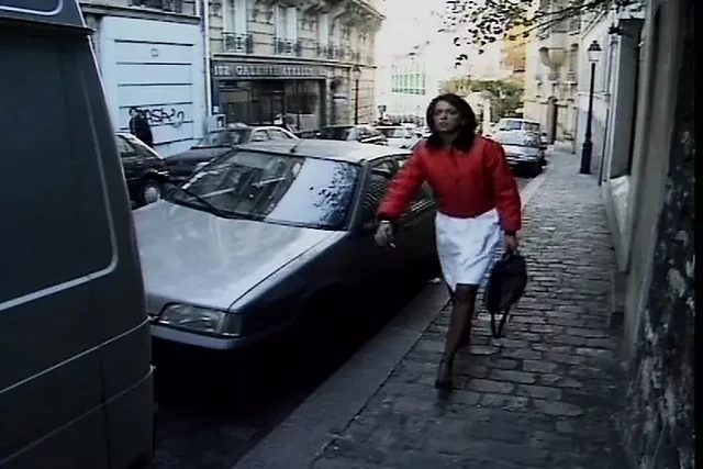 Nasty blonde French gets anally wrecked in front of tied up slut