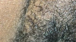 Fat hairy pussy fucked by big chocolate dick