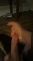 Large cock solo masturbation -  blows a big load