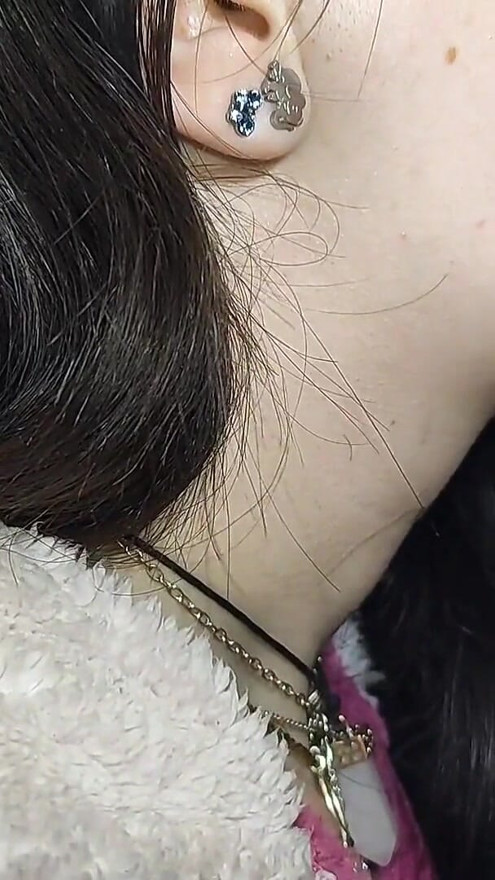 The GIRL in PURPLE pajamas is GOOD at SUCKING and SWALLOWING CUM | Clip 1