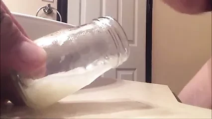 7 amazing close up cumshots into a bottle