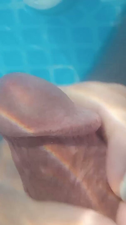 My Girlfriend plays with my ass and cock under water | Clip 1