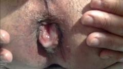 Two friends cum on my dripping hole