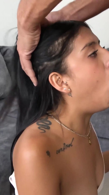 Powerful moment from "Hot Big Tits Latina Stepdaughter Hardcore Pussy Pounded By BWC Stepdaddy"