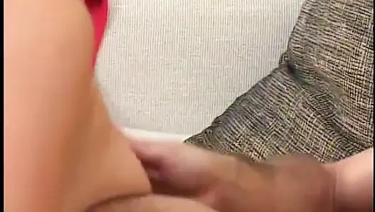 Lovely young blonde cock sucker with big tits gets filled up with huge dick