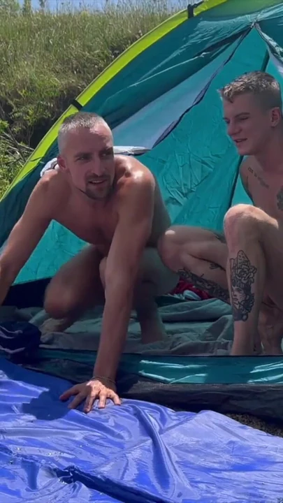 Stunning moment from "A couple of hot guys have wild sex on a public beach, causing vacationers to react aggressively to them"