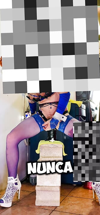 Horny Shemale with Big Silicone Tits Gets Fucked in the Ass Outside