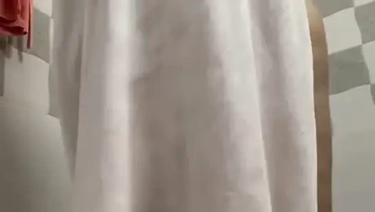 Indian Mom Shower Striptease