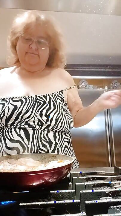 Cooking Pork chops for dinner and flashing as I cook